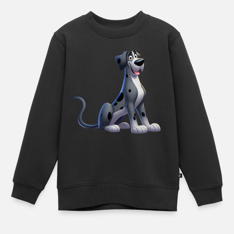 Deutsche Dogge - Kinder Premium Organic Sweatshirt - Schwarz