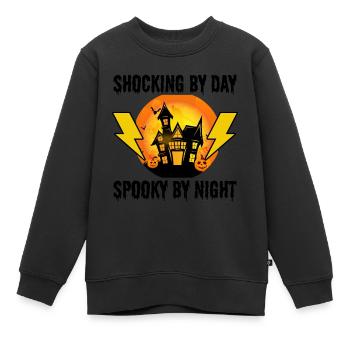 Electrician Halloween: Shocking by Day - Kids Premium Organic Sweatshirt - black - Front - AI Model Kid Female (0cm)
