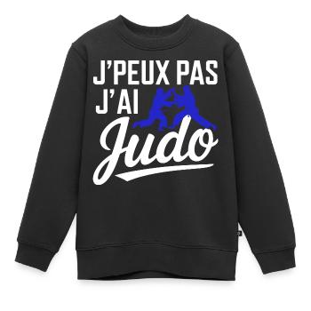 Ich kann nicht, ich kann Judo haben - Kinder Premium Organic Sweatshirt - Schwarz - Vorne - AI Model Kid Female (0cm)