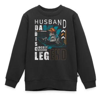 Discjockey Feiern - Kinder Premium Organic Sweatshirt - Schwarz - Vorne - AI Model Kid Female (0cm)