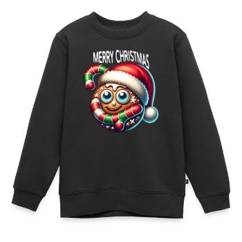 Christmas - Kinder Premium Organic Sweatshirt - Schwarz - Vorne - AI Model Kid Female (0cm)