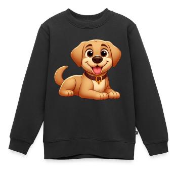 Labrador 5 - Kinder Premium Organic Sweatshirt - Schwarz - Vorne - AI Model Kid Female (0cm)