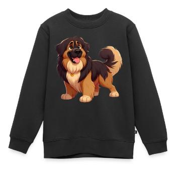 Leonberg 2 - Kinder Premium Organic Sweatshirt - Schwarz - Vorne - AI Model Kid Female (0cm)