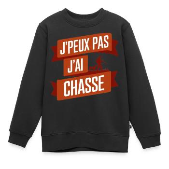 Jäger Ich kann nicht Ich habe gejagt Jagd - Kinder Premium Organic Sweatshirt - Schwarz - Vorne - AI Model Kid Female (0cm)