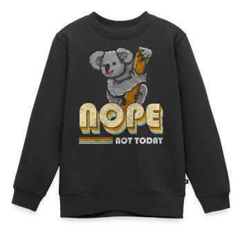 Koala Ours Ours de l’Outback - Sweat Premium enfant bio - noir - Devant - AI Model Kid Female (0cm)