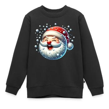 Boules de neige Boules de neige Noël Bande dessinée drôle - Sweat Premium enfant bio - noir - Devant - AI Model Kid Female (0cm)