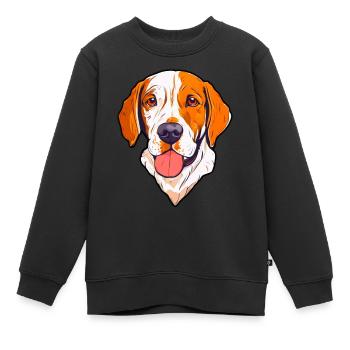 Hundehalter Welpen Herrchen - Kinder Premium Organic Sweatshirt - Schwarz - Vorne - AI Model Kid Female (0cm)