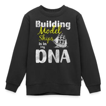Maquette RC Skipper de bateau - Sweat Premium enfant bio - noir - Devant - AI Model Kid Female (0cm)