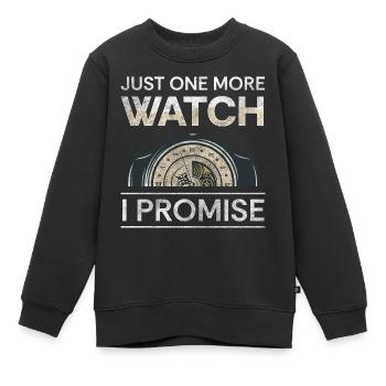 Watch Collector Watch Enthusiast Luxury Watch Valuable - Kids Premium Organic Sweatshirt - black - Front - AI Model Kid Female (0cm)