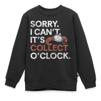 Watch Collectible Time Oldschool - Kids Premium Organic Sweatshirt - black - Front - AI Model Kid Female (0cm)