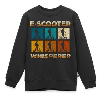Rollerfahrer Zukunft Umwelt Speed - Kinder Premium Organic Sweatshirt - Schwarz - Vorne - AI Model Kid Female (0cm)