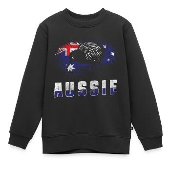 Outback Tiere Urlaubsland - Kinder Premium Organic Sweatshirt - Schwarz - Vorne - AI Model Kid Female (0cm)