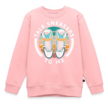 Chaussure Femme par paires - Sweat Premium enfant bio - rose - Devant - AI Model Kid Female (0cm)