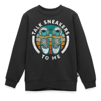 Schuh Frauen Paarweise - Kinder Premium Organic Sweatshirt - Schwarz - Vorne - AI Model Kid Female (0cm)