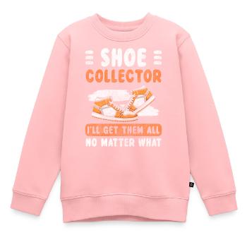 Des chaussures à la mode qui attirent l’attention - Sweat Premium enfant bio - rose - Devant - AI Model Kid Female (0cm)