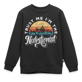 Ernährungsberater Gesund - Kinder Premium Organic Sweatshirt - Schwarz - Vorne - AI Model Kid Female (0cm)