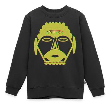 couper - Sweat Premium enfant bio - noir - Devant - AI Model Kid Female (0cm)