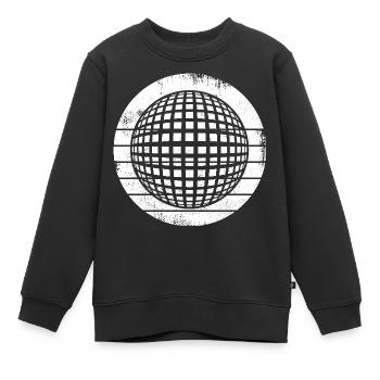 Discothèque des années 80 - Sweat Premium enfant bio - noir - Devant - AI Model Kid Female (0cm)