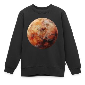 Mars - Kinder Premium Organic Sweatshirt - Schwarz - Vorne - AI Model Kid Female (0cm)