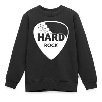 Médiator Hard Rock - Sweat Premium enfant bio - noir - Devant - AI Model Kid Female (0cm)