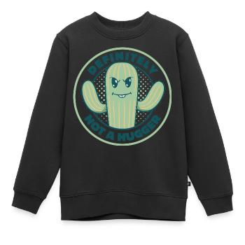 Certainement pas un câlin - Sweat Premium enfant bio - noir - Devant - AI Model Kid Female (0cm)