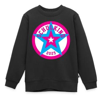 ENFANT SCOLAIRE 2025 - EFFECTIFS SCOLAIRES - PREMIER JOUR D’ÉCOLE - Sweat Premium enfant bio - noir - Devant - AI Model Kid Female (0cm)