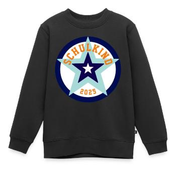 SCHOOL CHILD 2025 - SCHOOL ENROLMENT - FIRST DAY OF SCHOOL - Kids Premium Organic Sweatshirt - black - Front - AI Model Kid Female (0cm)