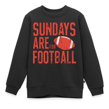 Sundays Are for Football American Football - Kinder Premium Organic Sweatshirt - Schwarz - Vorne - AI Model Kid Female (0cm)