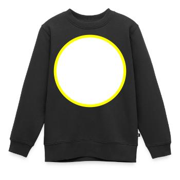 Kreis Symbol Leer - Kinder Premium Organic Sweatshirt - Schwarz - Vorne - AI Model Kid Female (0cm)