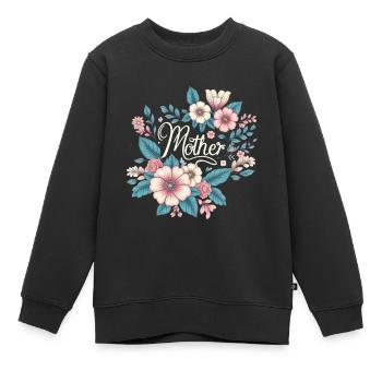 Mama - Kinder Premium Organic Sweatshirt - Schwarz - Vorne - AI Model Kid Female (0cm)