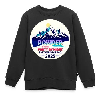 Snowbombing 2025 - Kinder Premium Organic Sweatshirt - Schwarz - Vorne - AI Model Kid Female (0cm)