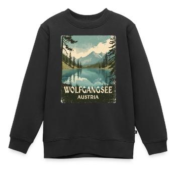 Lac Wolfgang - Sweat Premium enfant bio - noir - Devant - AI Model Kid Female (0cm)