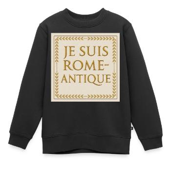 Je Suis Rome Antique - Sweat Premium enfant bio - noir - Devant - AI Model Kid Female (0cm)