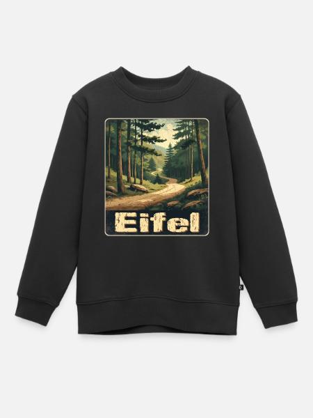 Eifel - Kinder Premium sweater biologisch - zwart