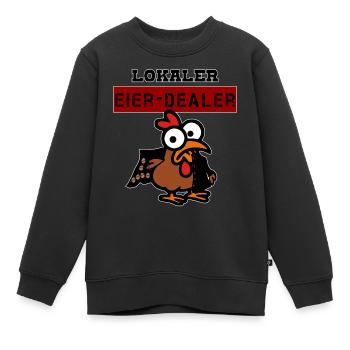 Lokaler Eierdealer - Kinder Premium Organic Sweatshirt - Schwarz - Vorne - AI Model Kid Female (0cm)