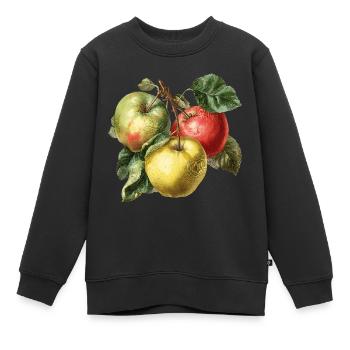 Apple - Kids Premium Organic Sweatshirt - black - Front - AI Model Kid Female (0cm)