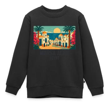 Marsa Alam Aegypten - Kinder Premium Organic Sweatshirt - Schwarz - Vorne - AI Model Kid Female (0cm)