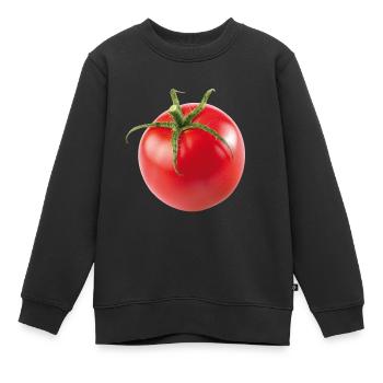 Tomate - Sweat Premium enfant bio - noir - Devant - AI Model Kid Female (0cm)
