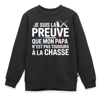 Lustiges Babyzitat - Kinder Premium Organic Sweatshirt - Schwarz - Vorne - AI Model Kid Female (0cm)