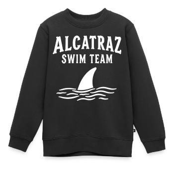 Alcatraz Schwimmteam Ironie Spruch - Kinder Premium Organic Sweatshirt - Schwarz - Vorne - AI Model Kid Female (0cm)