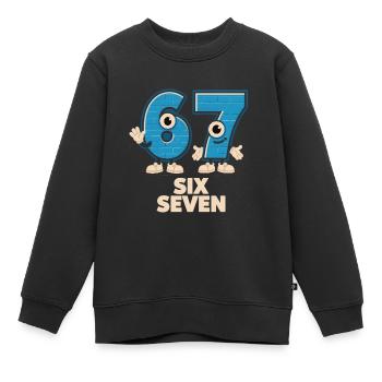 6 7 Sechs Sieben Meme – Aura Points Kids Gaming - Kinder Premium Organic Sweatshirt - Schwarz - Vorne - AI Model Kid Female (0cm)