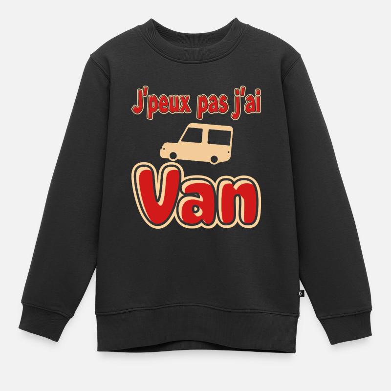 J'peux pas j'ai Van - Sweat Premium enfant bio - noir