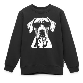 Great Dane Great Dane Sunglasses - Kids Premium Organic Sweatshirt - black - Front - AI Model Kid Female (0cm)