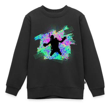 Taucher tauchen - Kinder Premium Organic Sweatshirt - Schwarz - Vorne - AI Model Kid Female (0cm)