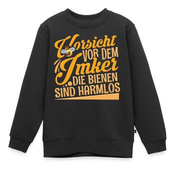 Imker - Kinder Premium Organic Sweatshirt - Schwarz - Vorne - AI Model Kid Female (0cm)