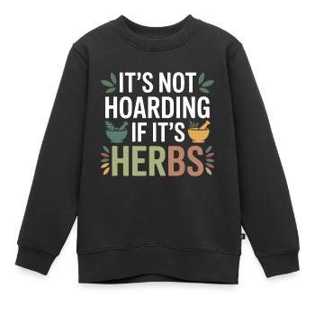 Certified Clinical Botanical Specialist  - Kids Premium Organic Sweatshirt - black - Front - AI Model Kid Female (0cm)