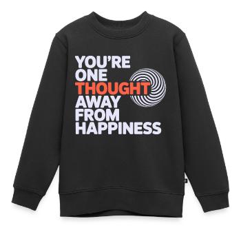Hypnotist One Thought Away From Happiness Pro  - Kids Premium Organic Sweatshirt - black - Front - AI Model Kid Female (0cm)
