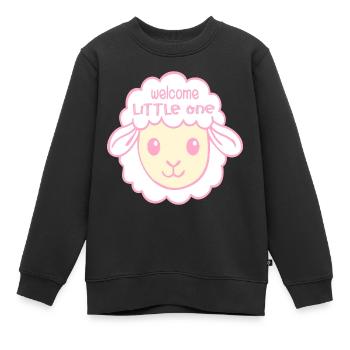 Willkommen Baby-Geburtsschafe - Kinder Premium Organic Sweatshirt - Schwarz - Vorne - AI Model Kid Female (0cm)