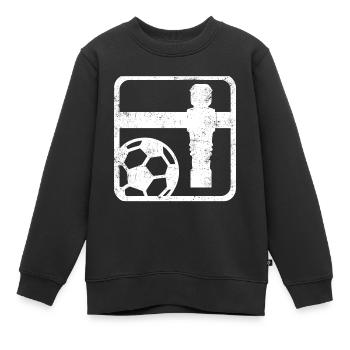Tischfußball - Kinder Premium Organic Sweatshirt - Schwarz - Vorne - AI Model Kid Female (0cm)