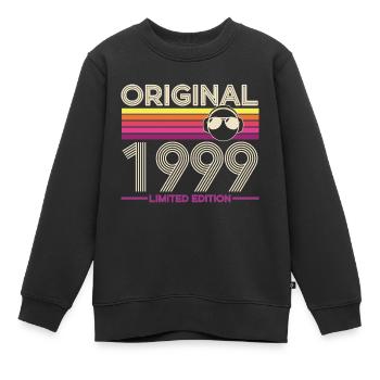 Originalausgabe von 1999 Vintage - Kinder Premium Organic Sweatshirt - Schwarz - Vorne - AI Model Kid Female (0cm)